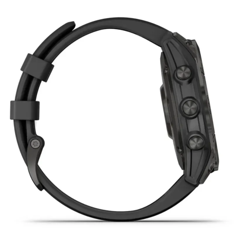 Garmin Fenix 7 Sapphire Solar Carbon Grey DLC Titanium with Black Band-4
